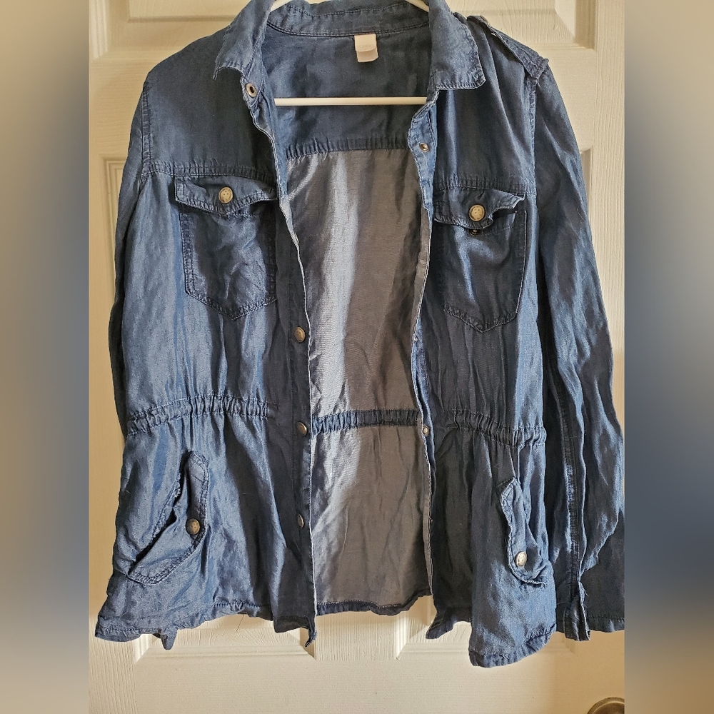 Denim button up